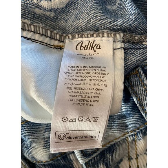 Adika High Waisted Light Wash Paint Splatter Jeans M - Picture 4 of 4